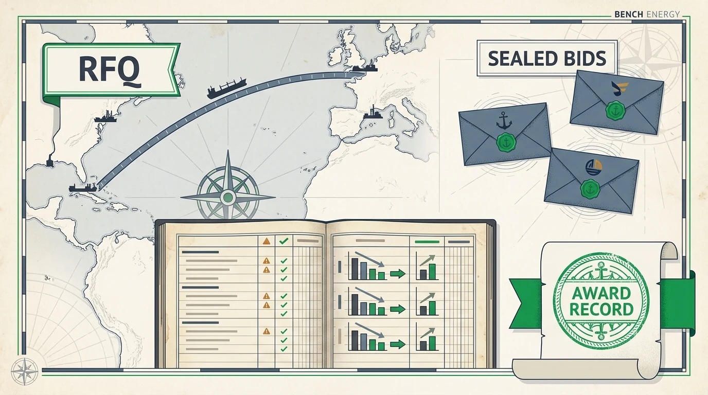 Structured freight procurement data from sealed bids feeds rate intelligence and AI benchmarking.